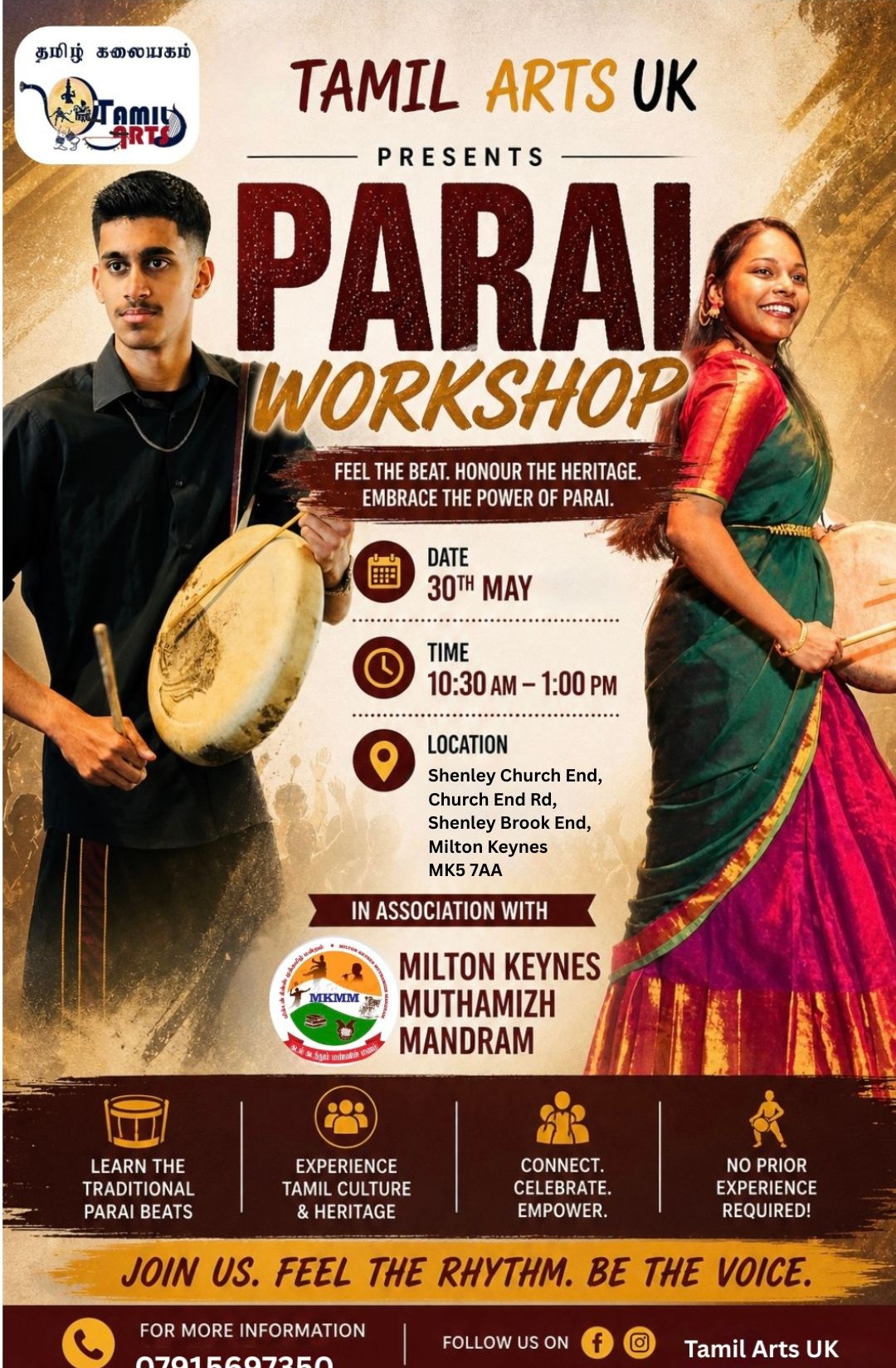 🎶 MKMM Presents – Parai Isai Workshop 🎶
